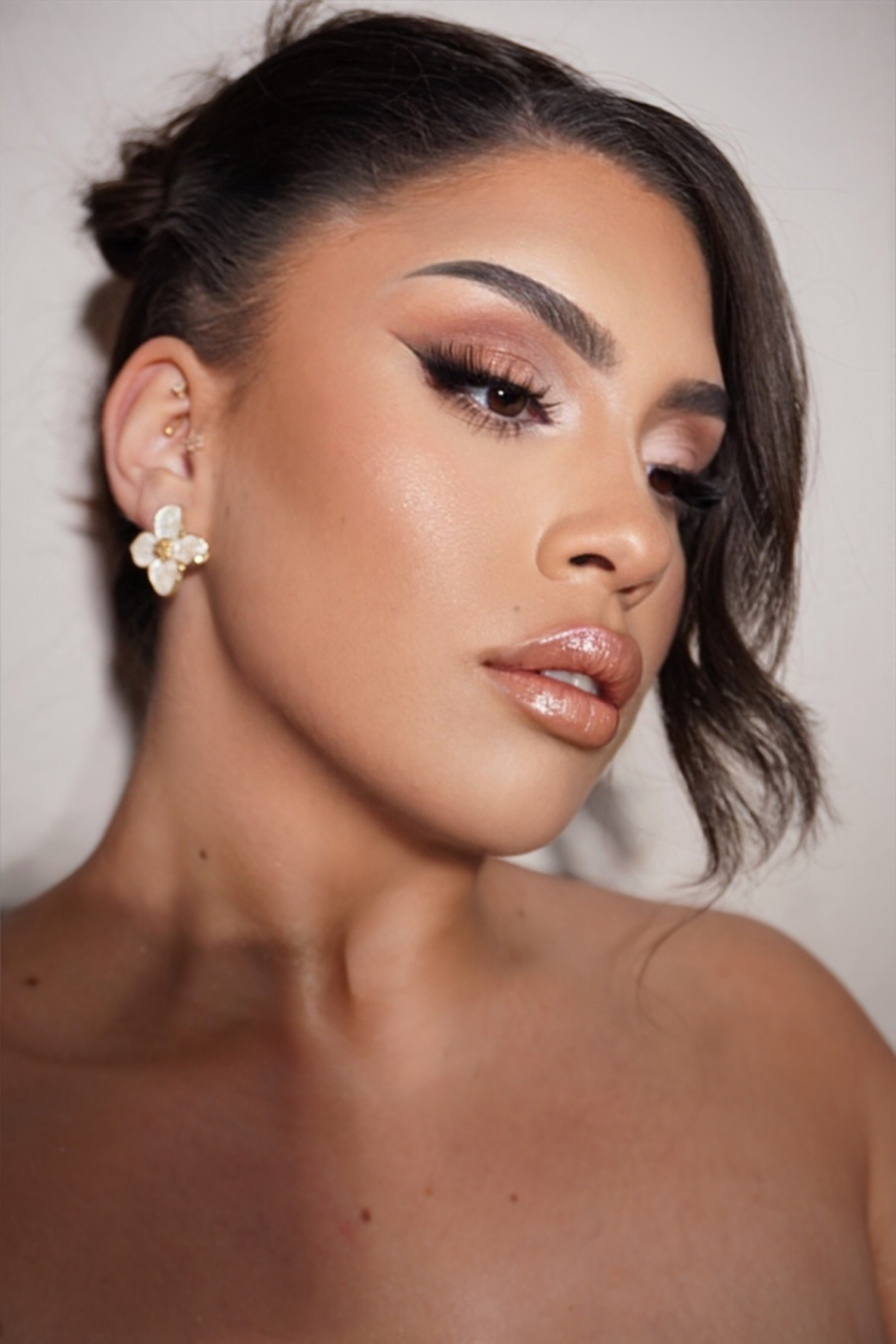 Braut am Hochzeitstag – natürliches Styling