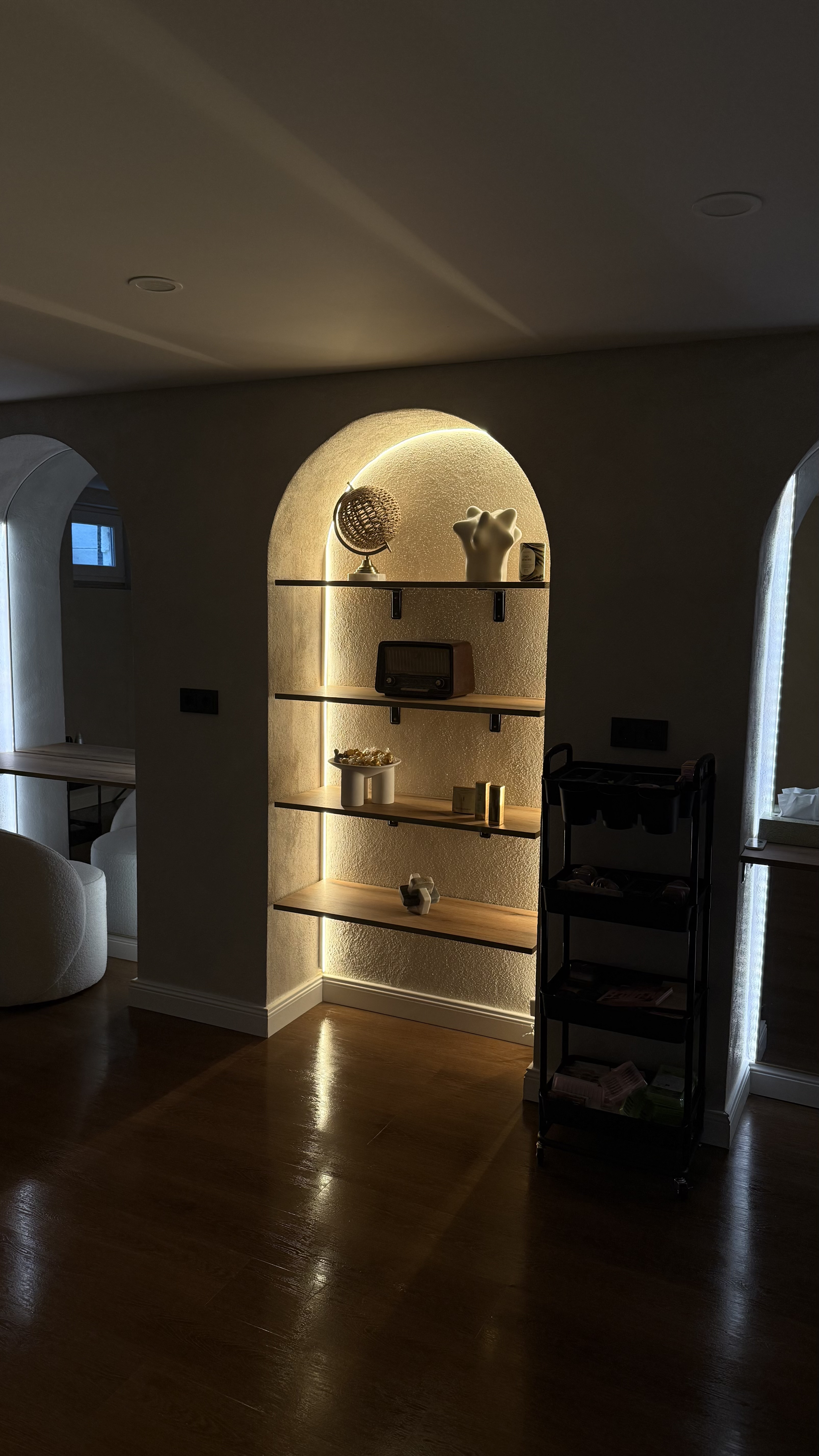 Make-up Arbeitsplatz im Vouréme Atelier